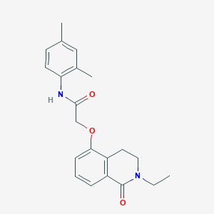 molecular formula C21H24N2O3 B2721886 N-(2,4-dimethylphenyl)-2-((2-ethyl-1-oxo-1,2,3,4-tetrahydroisoquinolin-5-yl)oxy)acetamide CAS No. 850905-15-6