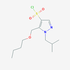 5-(butoxymethyl)-1-isobutyl-1H-pyrazole-4-sulfonyl chloride