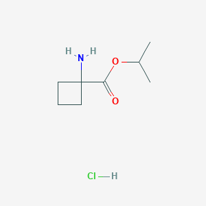 molecular formula C8H16ClNO2 B2721905 propan-2-yl1-aminocyclobutane-1-carboxylatehydrochloride CAS No. 2195367-28-1