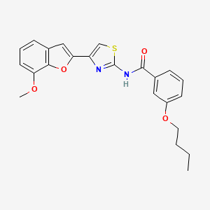 3-butoxy-N-(4-(7-methoxybenzofuran-2-yl)thiazol-2-yl)benzamide
