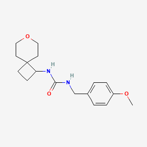 1-(4-Methoxybenzyl)-3-(7-oxaspiro[3.5]nonan-1-yl)urea