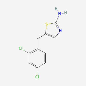 molecular formula C10H8Cl2N2S B2721990 5-(2,4-Dichloro-benzyl)-thiazol-2-ylamine CAS No. 301223-42-7