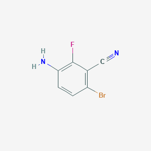 molecular formula C7H4BrFN2 B2722023 3-Amino-6-bromo-2-fluorobenzonitrile CAS No. 1507928-98-4