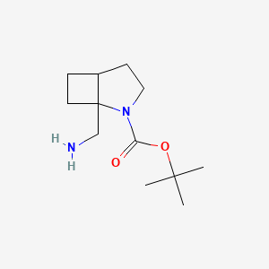 molecular formula C12H22N2O2 B2722025 Tert-butyl 1-(aminomethyl)-2-azabicyclo[3.2.0]heptane-2-carboxylate CAS No. 2138528-27-3