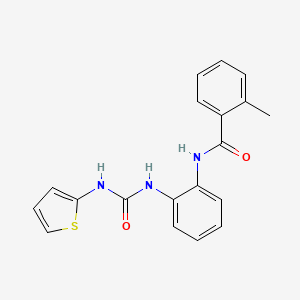 2-methyl-N-(2-(3-(thiophen-2-yl)ureido)phenyl)benzamide