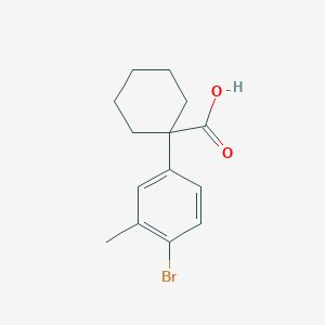 1-(4-Bromo-3-methylphenyl)cyclohexane-1-carboxylic acid