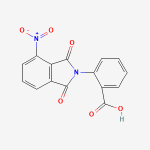 molecular formula C15H8N2O6 B2722108 2-(4-Nitro-1,3-dioxo-1,3-dihydro-2H-isoindol-2-YL)benzoic acid CAS No. 100914-35-0