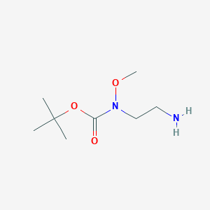 molecular formula C8H18N2O3 B2722110 tert-butyl N-(2-aminoethyl)-N-methoxycarbamate CAS No. 1780612-95-4