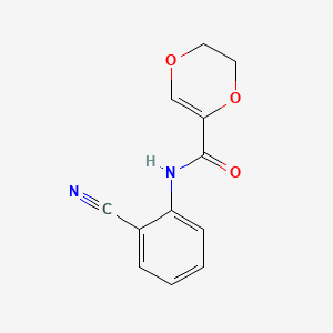 N-(2-cyanophenyl)-5,6-dihydro-1,4-dioxine-2-carboxamide