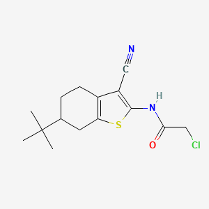 N-(6-tert-butyl-3-cyano-4,5,6,7-tetrahydro-1-benzothien-2-yl)-2-chloroacetamide