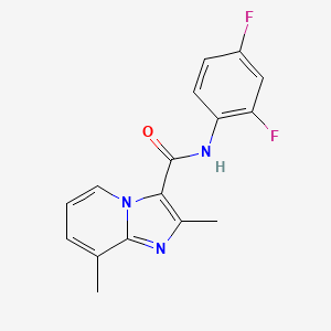 N-(2,4-difluorophenyl)-2,8-dimethylimidazo[1,2-a]pyridine-3-carboxamide