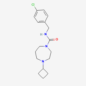 molecular formula C17H24ClN3O B2722125 N-(4-chlorobenzyl)-4-cyclobutyl-1,4-diazepane-1-carboxamide CAS No. 2192746-20-4