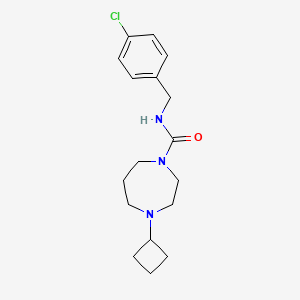 N-(4-chlorobenzyl)-4-cyclobutyl-1,4-diazepane-1-carboxamide