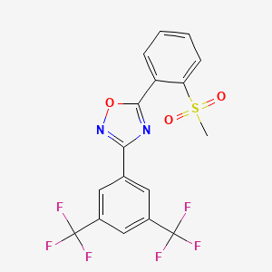 3-[3,5-Bis(trifluoromethyl)phenyl]-5-[2-(methylsulfonyl)phenyl]-1,2,4-oxadiazole