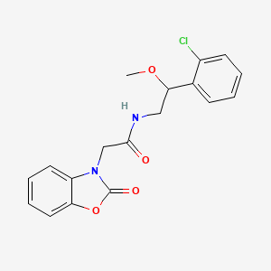 N-(2-(2-chlorophenyl)-2-methoxyethyl)-2-(2-oxobenzo[d]oxazol-3(2H)-yl)acetamide