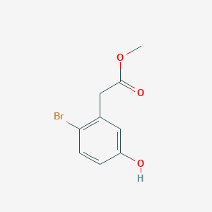 molecular formula C9H9BrO3 B2722173 (2-Bromo-5-hydroxy-phenyl)-acetic acid methyl ester CAS No. 1069115-25-8