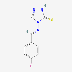 (E)-4-((4-fluorobenzylidene)amino)-4H-1,2,4-triazole-3-thiol