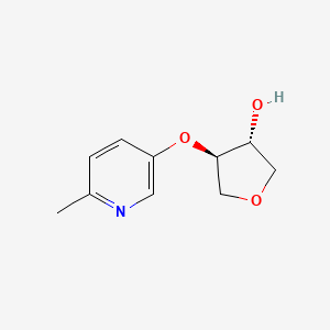 trans-4-[(6-Methylpyridin-3-yl)oxy]oxolan-3-ol