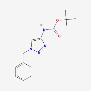 molecular formula C14H18N4O2 B2722226 tert-butyl N-(1-benzyl-1H-1,2,3-triazol-4-yl)carbamate CAS No. 1934459-66-1
