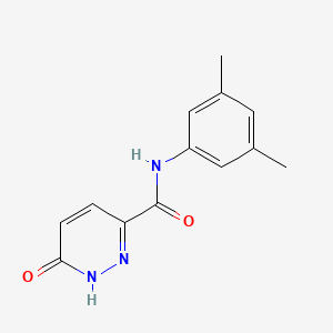 molecular formula C13H13N3O2 B2722325 N-(3,5-dimethylphenyl)-6-oxo-1,6-dihydropyridazine-3-carboxamide CAS No. 848670-54-2
