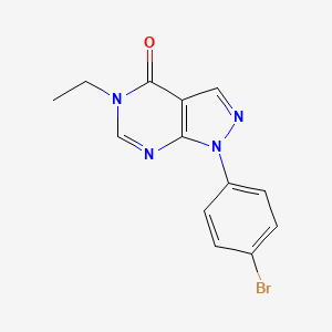 1-(4-bromophenyl)-5-ethyl-1,5-dihydro-4H-pyrazolo[3,4-d]pyrimidin-4-one