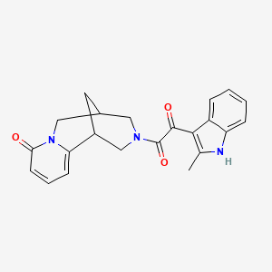 3-[(2-methyl-1H-indol-3-yl)(oxo)acetyl]-1,2,3,4,5,6-hexahydro-8H-1,5-methanopyrido[1,2-a][1,5]diazocin-8-one