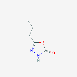 molecular formula C5H8N2O2 B2722499 5-Propyl-1,3,4-oxadiazol-2-ol CAS No. 855389-47-8