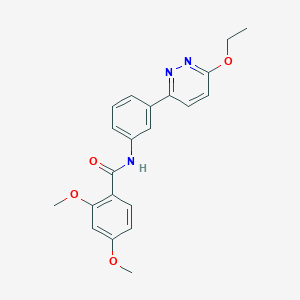 molecular formula C21H21N3O4 B2722527 N-[3-(6-ethoxypyridazin-3-yl)phenyl]-2,4-dimethoxybenzamide CAS No. 899986-61-9