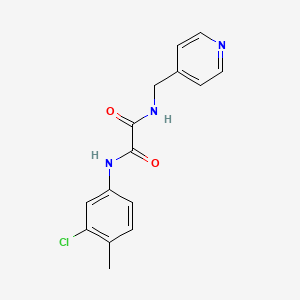 molecular formula C15H14ClN3O2 B2722569 N1-(3-chloro-4-methylphenyl)-N2-(pyridin-4-ylmethyl)oxalamide CAS No. 838895-06-0