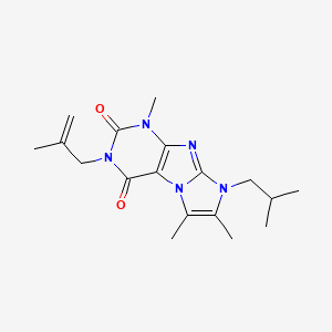 8-isobutyl-1,6,7-trimethyl-3-(2-methylallyl)-1H-imidazo[2,1-f]purine-2,4(3H,8H)-dione