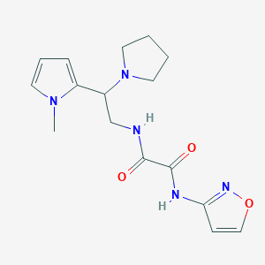 N1-(isoxazol-3-yl)-N2-(2-(1-methyl-1H-pyrrol-2-yl)-2-(pyrrolidin-1-yl)ethyl)oxalamide
