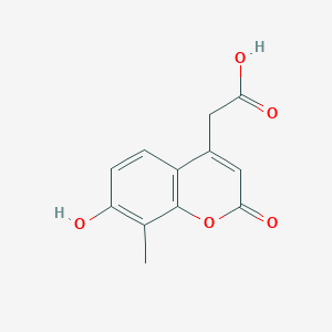 molecular formula C12H10O5 B2722678 (7-hydroxy-8-methyl-2-oxo-2H-chromen-4-yl)acetic acid CAS No. 68747-36-4
