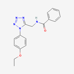 molecular formula C17H17N5O2 B2722705 N-((1-(4-ethoxyphenyl)-1H-tetrazol-5-yl)methyl)benzamide CAS No. 921053-45-4