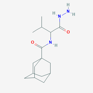 molecular formula C16H27N3O2 B2722748 N-[1-(hydrazinecarbonyl)-2-methylpropyl]adamantane-1-carboxamide CAS No. 1396979-83-1