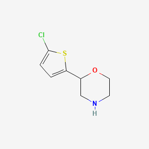 molecular formula C8H10ClNOS B2722760 2-(5-Chlorothiophen-2-yl)morpholine CAS No. 1156626-30-0