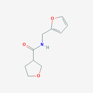 molecular formula C10H13NO3 B2722765 N-[(furan-2-yl)methyl]oxolane-3-carboxamide CAS No. 1788611-61-9