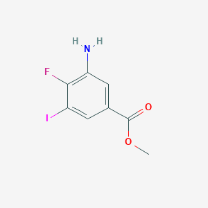 molecular formula C8H7FINO2 B2722834 Methyl 3-amino-4-fluoro-5-iodobenzoate CAS No. 2092615-03-5