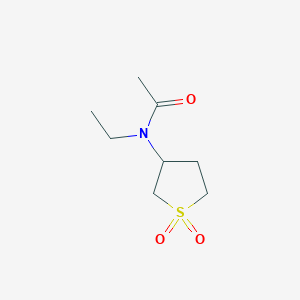molecular formula C8H15NO3S B2722848 N-(1,1-dioxidotetrahydrothiophen-3-yl)-N-ethylacetamide CAS No. 898413-08-6