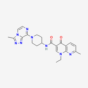 1-ethyl-7-methyl-N-(1-(3-methyl-[1,2,4]triazolo[4,3-a]pyrazin-8-yl)piperidin-4-yl)-4-oxo-1,4-dihydro-1,8-naphthyridine-3-carboxamide