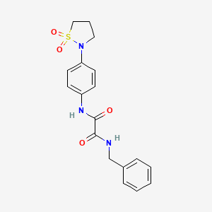 N1-benzyl-N2-(4-(1,1-dioxidoisothiazolidin-2-yl)phenyl)oxalamide
