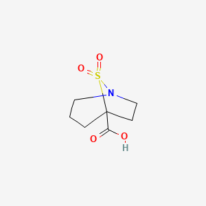 molecular formula C7H11NO4S B2722906 8,8-Dioxo-8lambda6-thia-1-azabicyclo[3.2.1]octane-5-carboxylic acid CAS No. 2241138-48-5