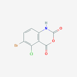 molecular formula C8H3BrClNO3 B2722917 5-Bromo-6-chloro-isatoic anhydride CAS No. 943138-45-2