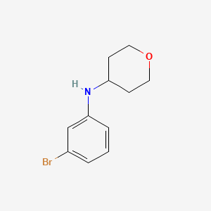 molecular formula C11H14BrNO B2722962 N-(3-bromophenyl)oxan-4-amine CAS No. 1036990-31-4