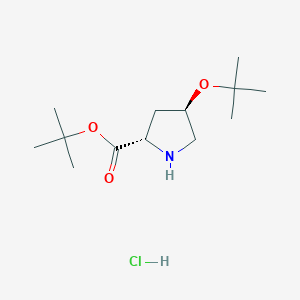 molecular formula C13H26ClNO3 B2722990 H-Hyp(tBu)-OtBu.HCl CAS No. 367453-05-2