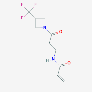 N-[3-Oxo-3-[3-(trifluoromethyl)azetidin-1-yl]propyl]prop-2-enamide