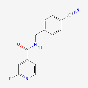 N-[(4-cyanophenyl)methyl]-2-fluoropyridine-4-carboxamide