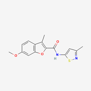 6-methoxy-3-methyl-N-(3-methylisothiazol-5-yl)benzofuran-2-carboxamide