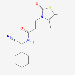 N-[Cyano(cyclohexyl)methyl]-3-(4,5-dimethyl-2-oxo-1,3-thiazol-3-YL)propanamide