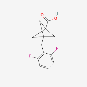 3-[(2,6-Difluorophenyl)methyl]bicyclo[1.1.1]pentane-1-carboxylic acid