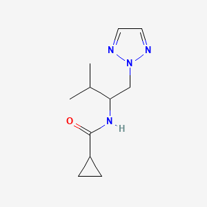 N-(3-methyl-1-(2H-1,2,3-triazol-2-yl)butan-2-yl)cyclopropanecarboxamide
